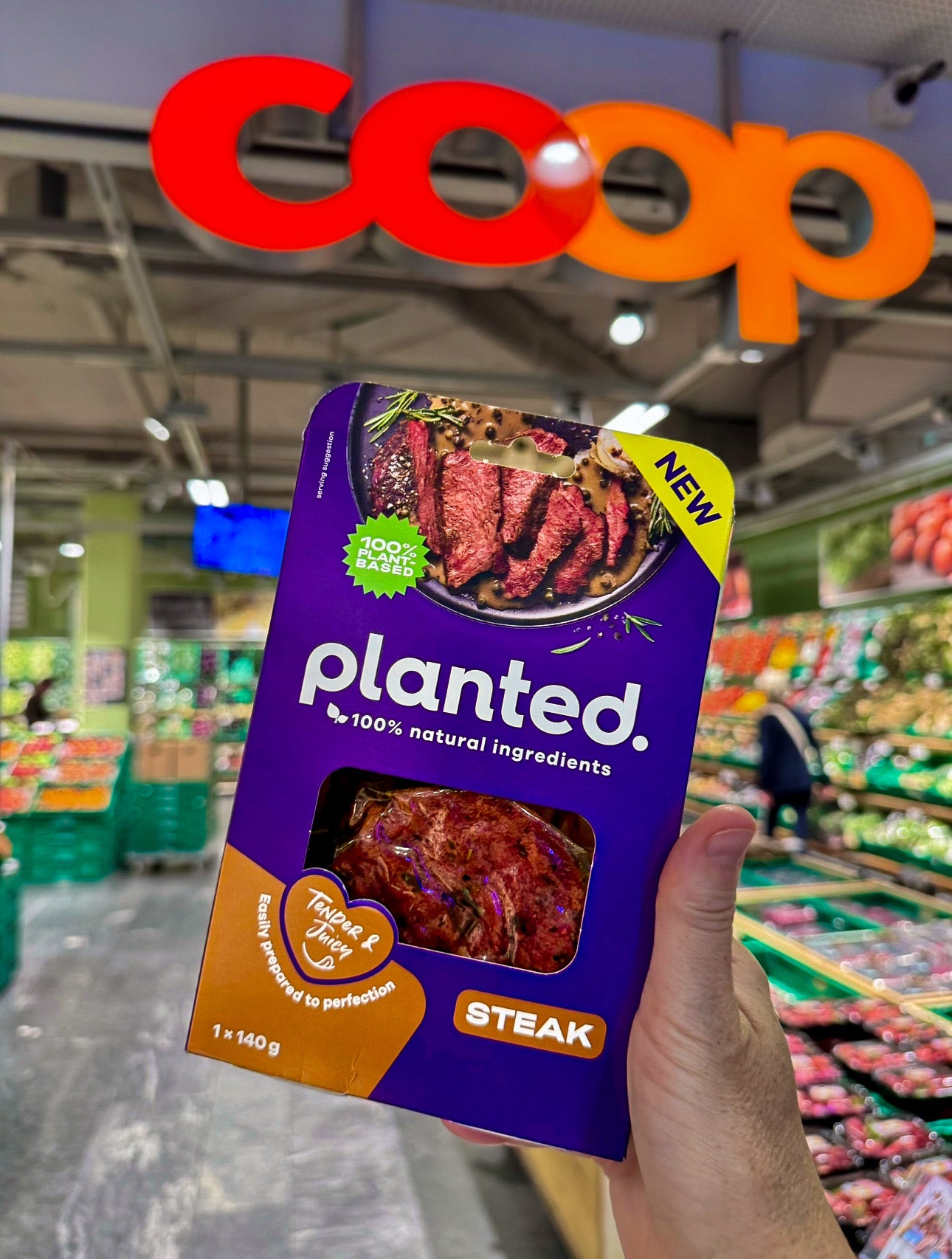 planted.steak im Handel